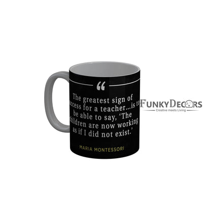 FunkyDecors Teachers Day Thank You Teacher World Greatest Teacher Gift for Teacher for Mentor Ceramic Coffee Mug