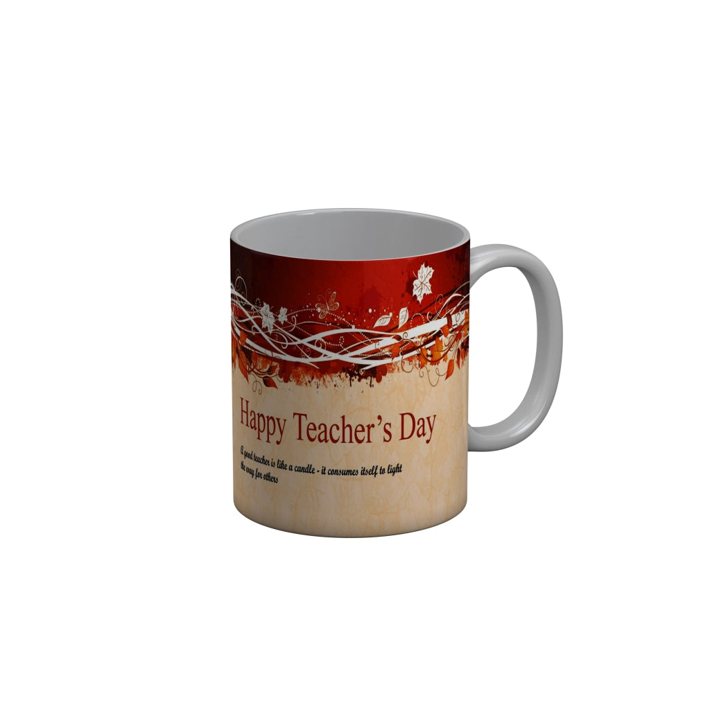 FunkyDecors Teachers Day Thank You Teacher World Greatest Teacher Gift for Teacher for Mentor Ceramic Coffee Mug