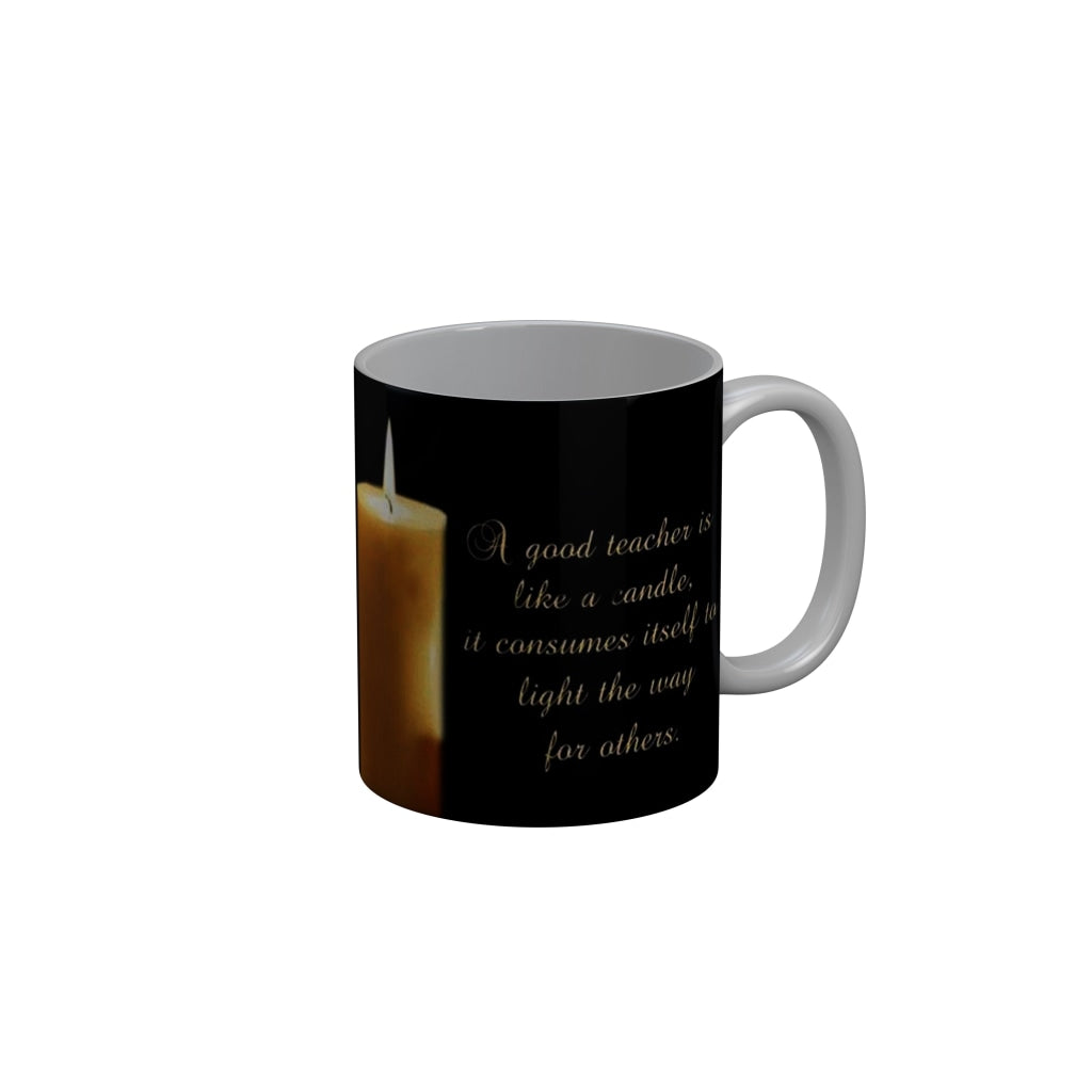 FunkyDecors Teachers Day Thank You Teacher World Greatest Teacher Gift for Teacher for Mentor Ceramic Coffee Mug