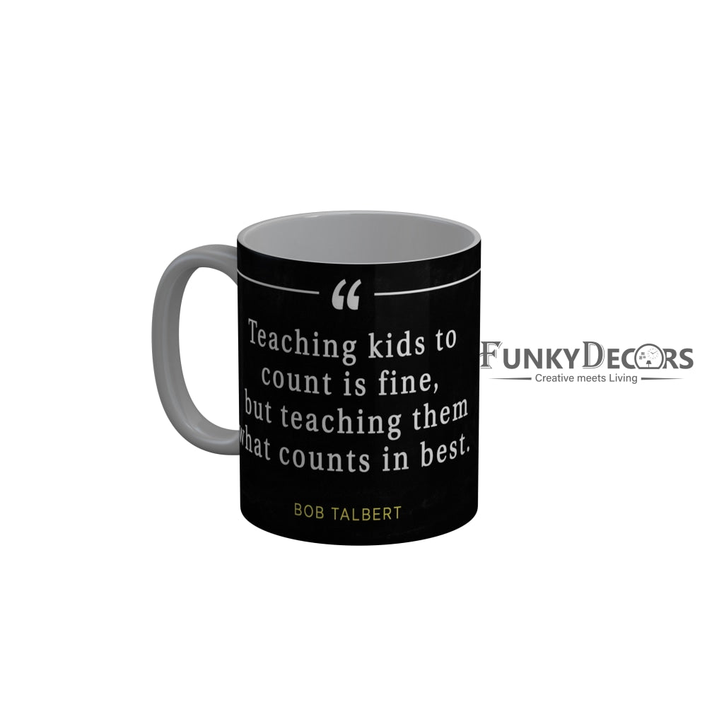 FunkyDecors Teachers Day Thank You Teacher World Greatest Teacher Gift for Teacher for Mentor Ceramic Coffee Mug