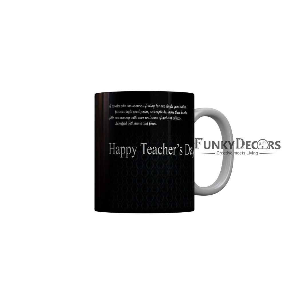 FunkyDecors Teachers Day Thank You Teacher World Greatest Teacher Gift for Teacher for Mentor Ceramic Coffee Mug