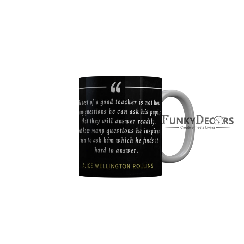 FunkyDecors Teachers Day Thank You Teacher World Greatest Teacher Gift for Teacher for Mentor Ceramic Coffee Mug