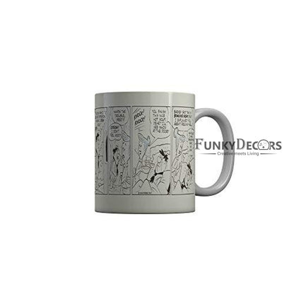 Funkydecors The Flintstones Cartoon Ceramic Mug 350 Ml Multicolor Mugs