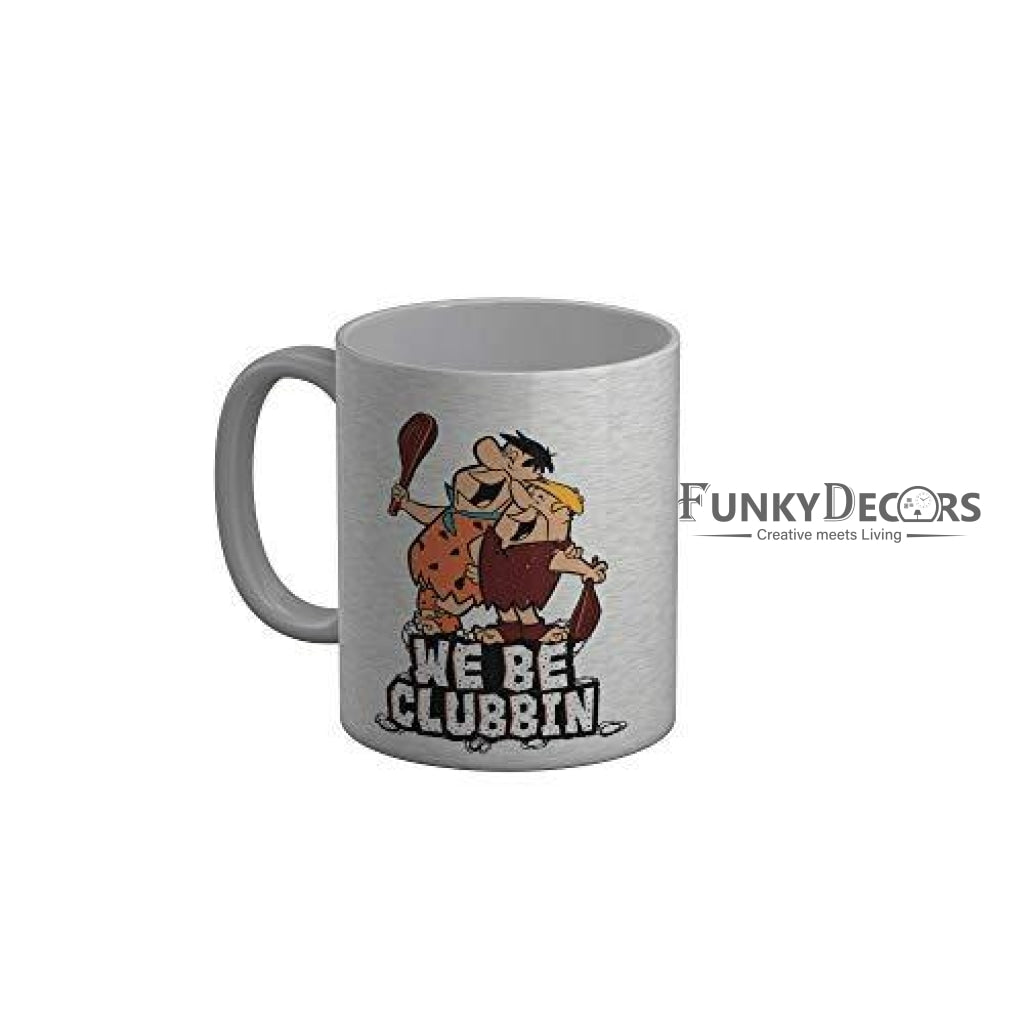 Funkydecors The Flintstones Cartoon Ceramic Mug 350 Ml Multicolor Mugs