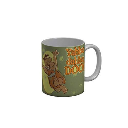 Funkydecors The Flintstones Cartoon Ceramic Mug 350 Ml Multicolor Mugs