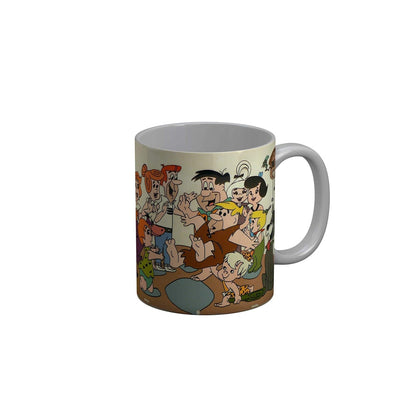 Funkydecors The Flintstones Cartoon Ceramic Mug 350 Ml Multicolor Mugs