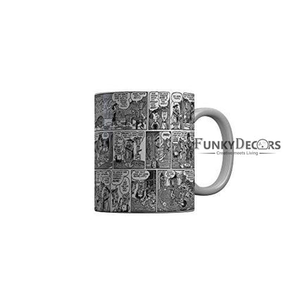 Funkydecors The Flintstones Cartoon Ceramic Mug 350 Ml Multicolor Mugs