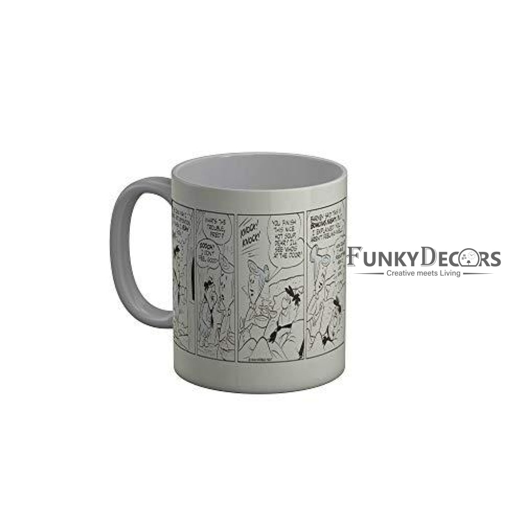 Funkydecors The Flintstones Cartoon Ceramic Mug 350 Ml Multicolor Mugs