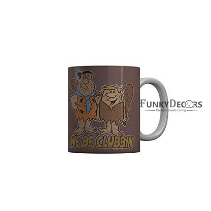Funkydecors The Flintstones Cartoon Ceramic Mug 350 Ml Multicolor Mugs