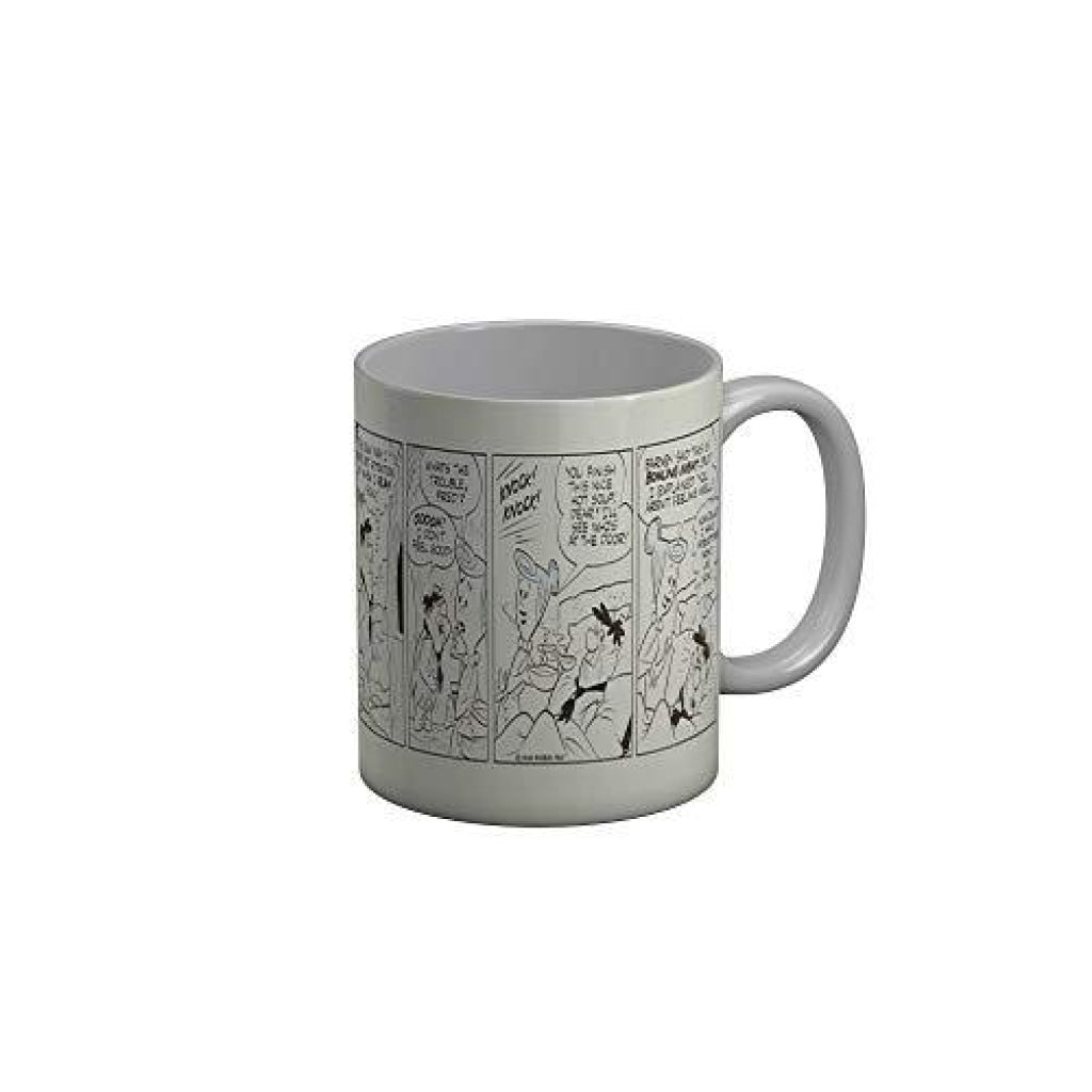 Funkydecors The Flintstones Cartoon Ceramic Mug 350 Ml Multicolor Mugs