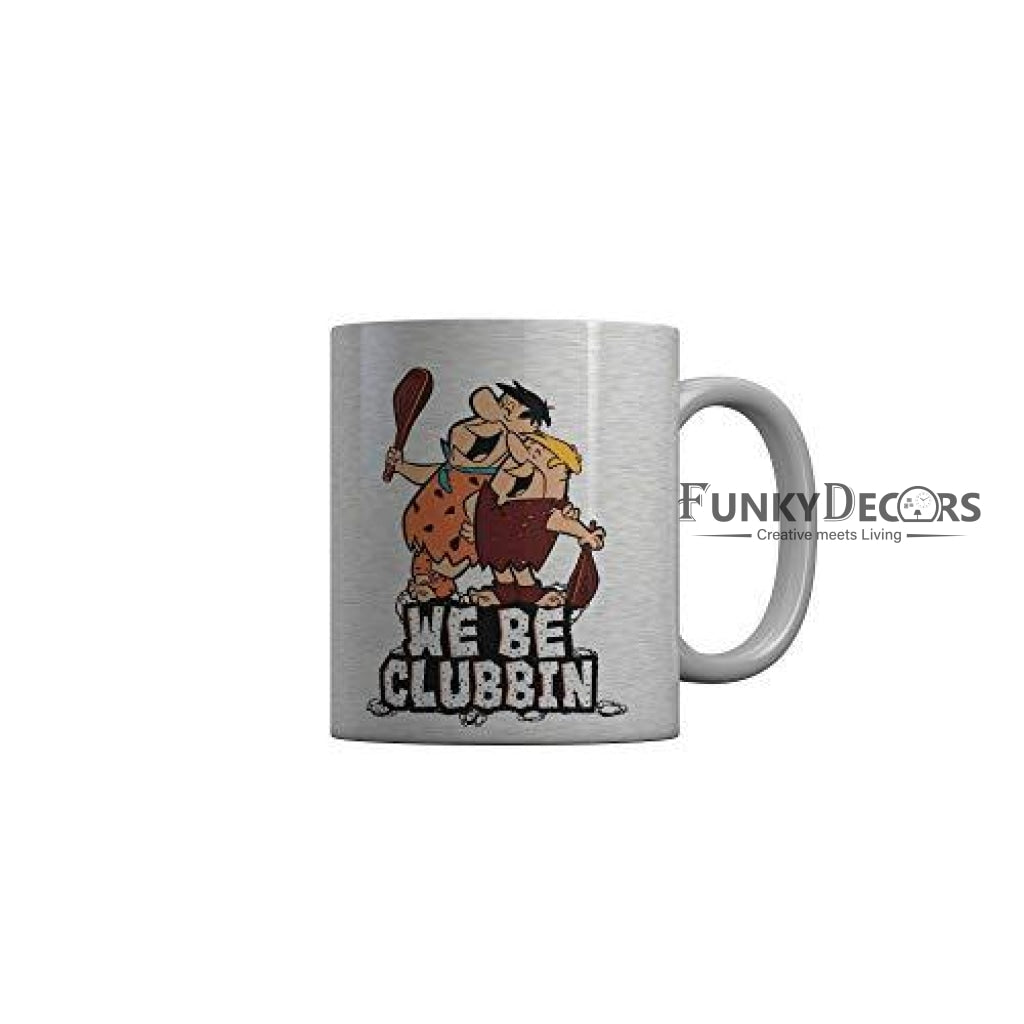 Funkydecors The Flintstones Cartoon Ceramic Mug 350 Ml Multicolor Mugs