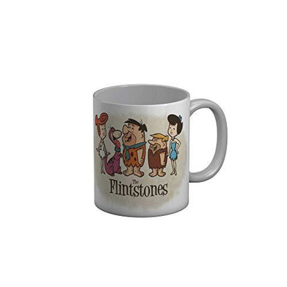 Funkydecors The Flintstones Cartoon Ceramic Mug 350 Ml Multicolor Mugs
