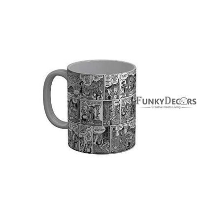 Funkydecors The Flintstones Cartoon Ceramic Mug 350 Ml Multicolor Mugs
