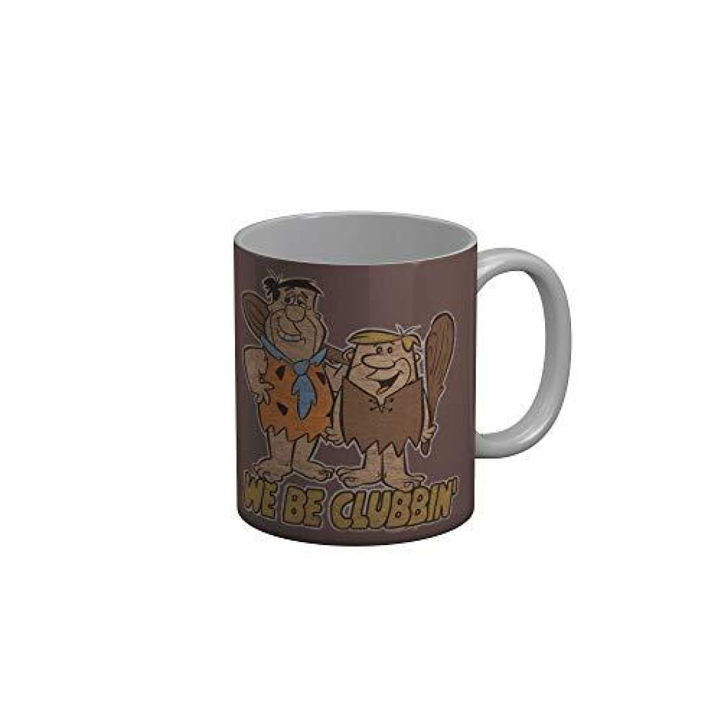 Funkydecors The Flintstones Cartoon Ceramic Mug 350 Ml Multicolor Mugs