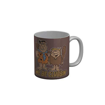 Funkydecors The Flintstones Cartoon Ceramic Mug 350 Ml Multicolor Mugs