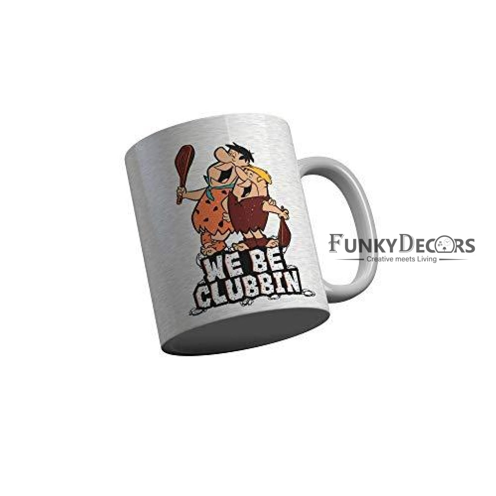 Funkydecors The Flintstones Cartoon Ceramic Mug 350 Ml Multicolor Mugs