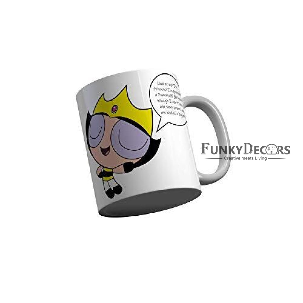 Funkydecors The Powerpuff Girls Cartoon Ceramic Mug 350 Ml Multicolor Mugs