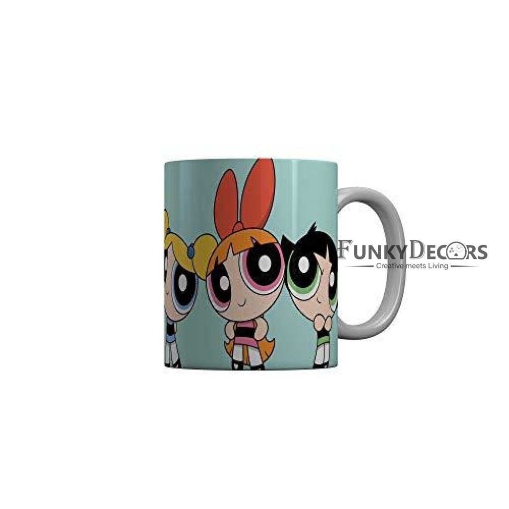 Funkydecors The Powerpuff Girls Cartoon Ceramic Mug 350 Ml Multicolor Mugs