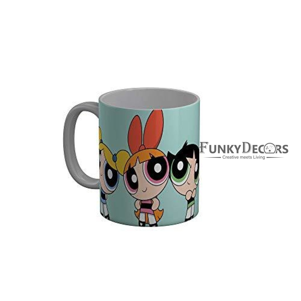 Funkydecors The Powerpuff Girls Cartoon Ceramic Mug 350 Ml Multicolor Mugs