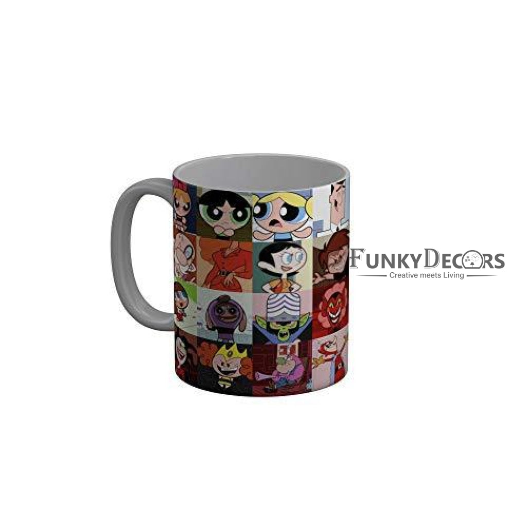Funkydecors The Powerpuff Girls Cartoon Ceramic Mug 350 Ml Multicolor Mugs