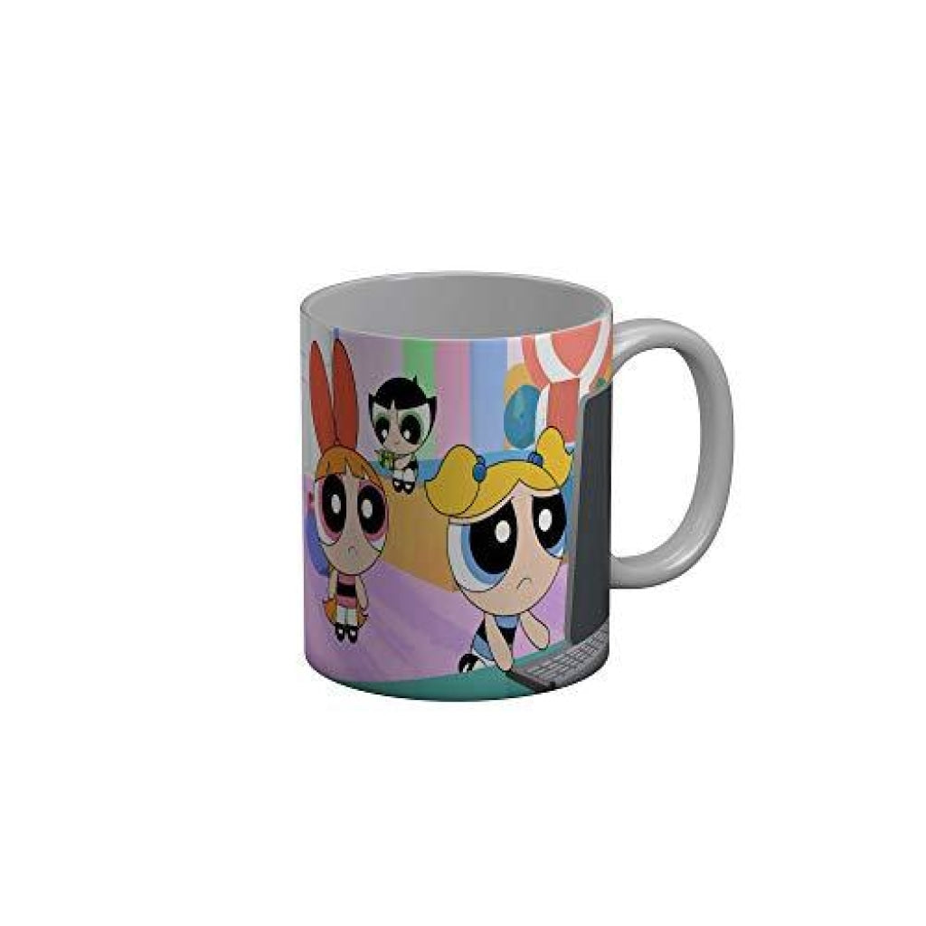 Funkydecors The Powerpuff Girls Cartoon Ceramic Mug 350 Ml Multicolor Mugs
