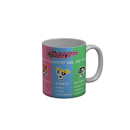 Funkydecors The Powerpuff Girls Cartoon Ceramic Mug 350 Ml Multicolor Mugs