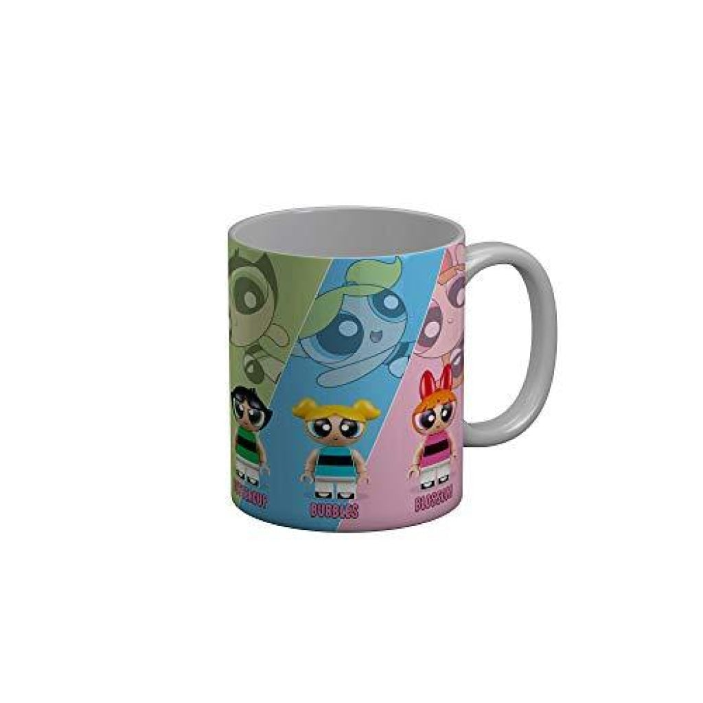 Funkydecors The Powerpuff Girls Cartoon Ceramic Mug 350 Ml Multicolor Mugs