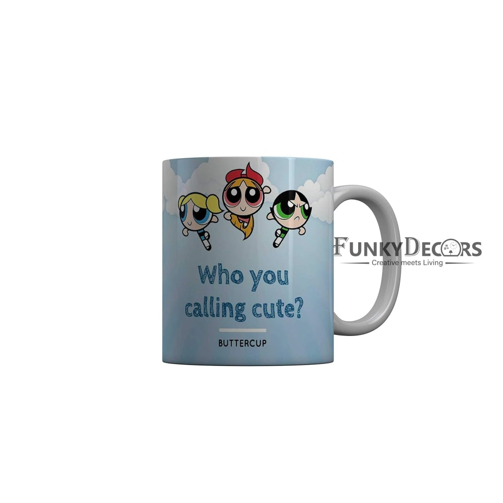 Funkydecors The Powerpuff Girls Cartoon Ceramic Mug 350 Ml Multicolor Mugs