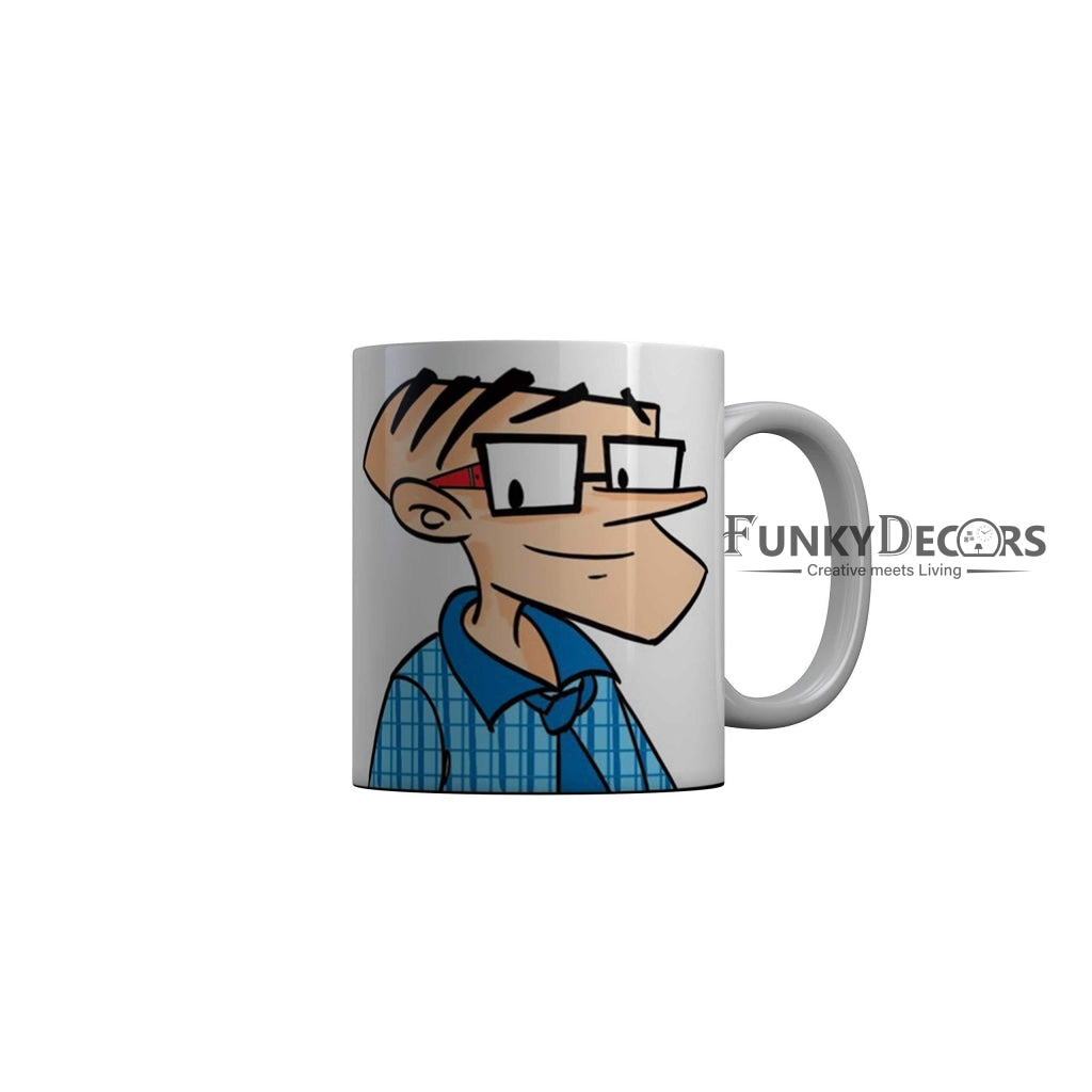 Funkydecors Tinkle Cartoon Ceramic Mug 350 Ml Multicolor Mugs