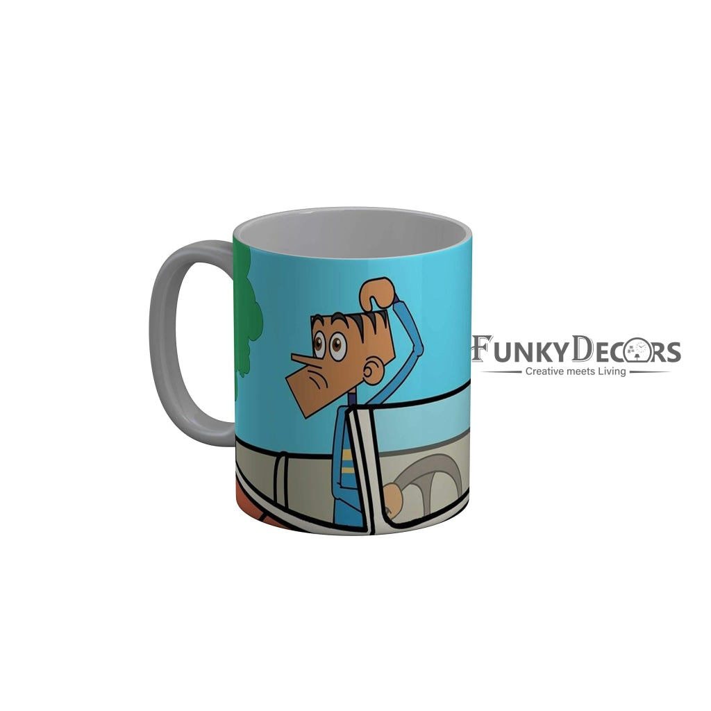 Funkydecors Tinkle Cartoon Ceramic Mug 350 Ml Multicolor Mugs