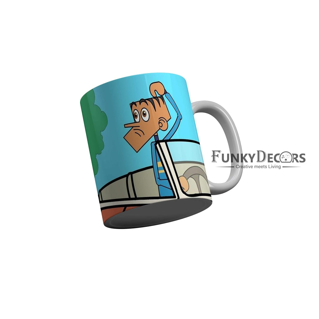 Funkydecors Tinkle Cartoon Ceramic Mug 350 Ml Multicolor Mugs