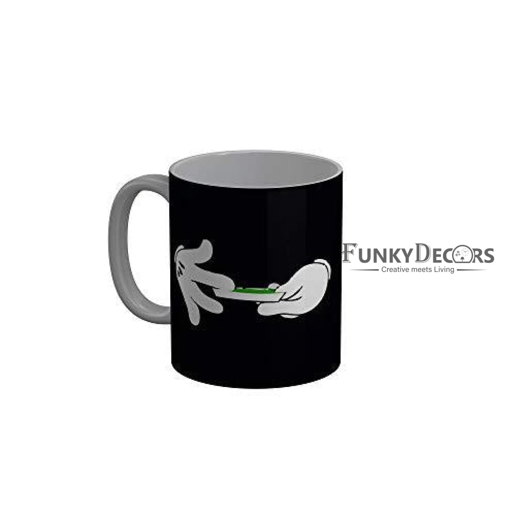 Funkydecors Weed Black Funny Quotes Ceramic Coffee Mug 350 Ml Mugs