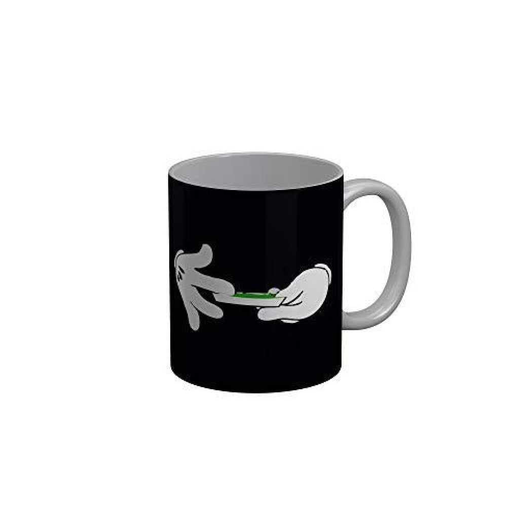 Funkydecors Weed Black Funny Quotes Ceramic Coffee Mug 350 Ml Mugs