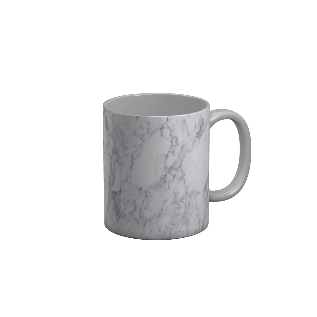 FunkyDecors White Marble Pattern Ceramic Coffee Mug