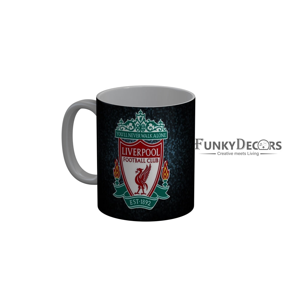 FunkyDecors You Will Never Walk Alone Liverpool Football Club EST.1892 Black Ceramic Coffee Mug