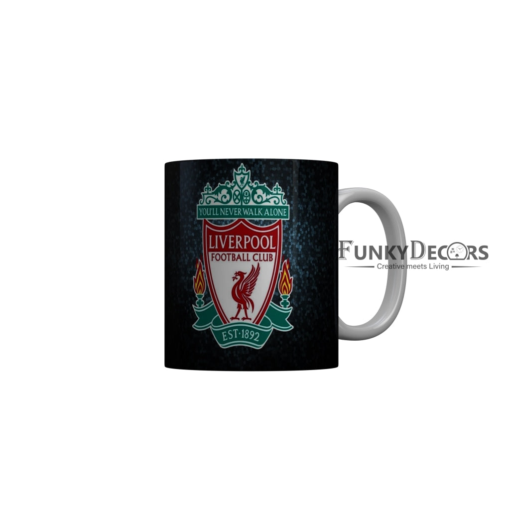 FunkyDecors You Will Never Walk Alone Liverpool Football Club EST.1892 Black Ceramic Coffee Mug