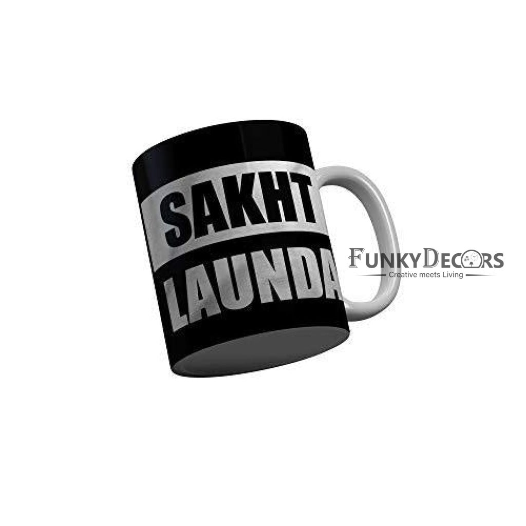 Funkydecors Zakir Khan Standup Comedy Funny Quotes Ceramic Mug 350 Ml Multicolor Mugs