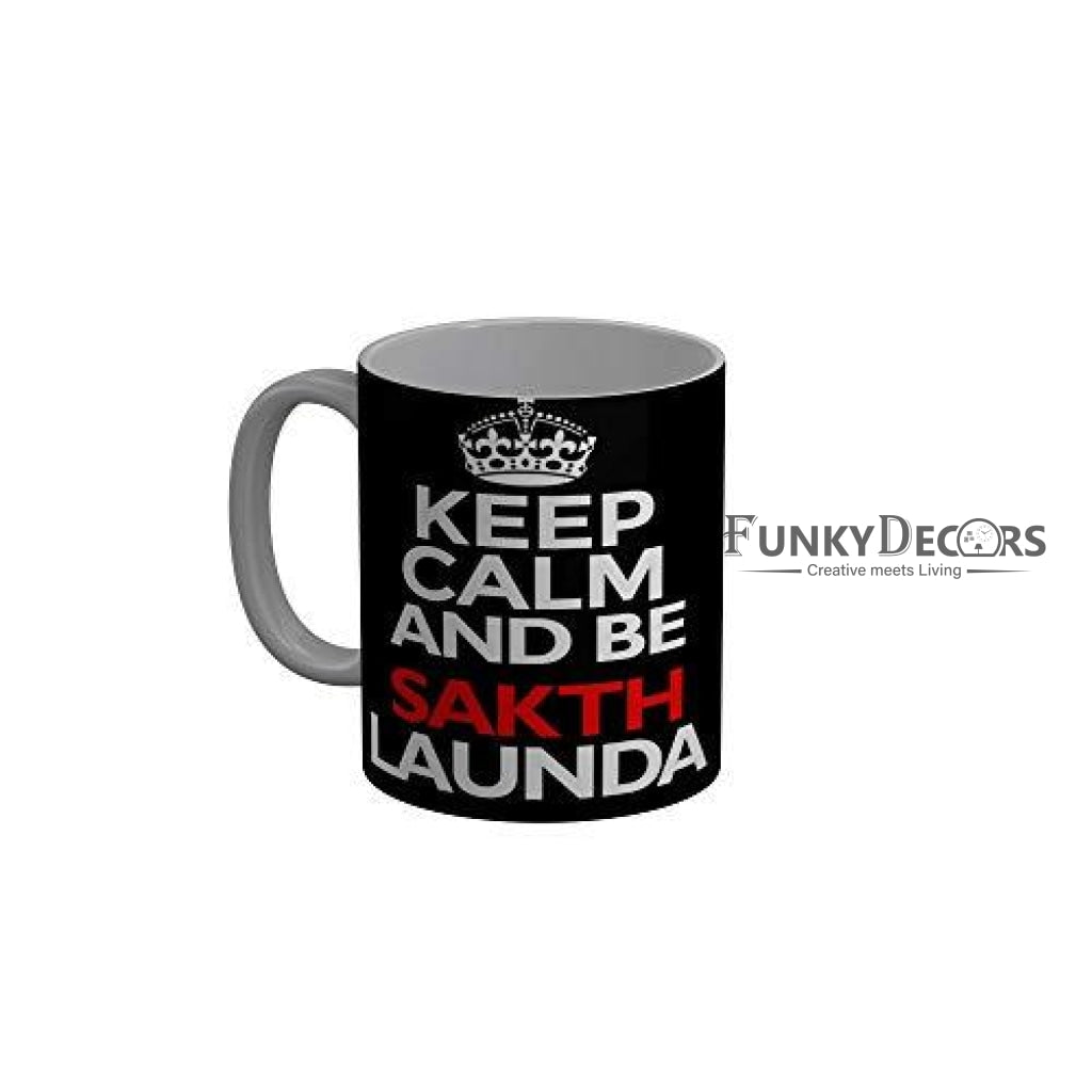 Funkydecors Zakir Khan Standup Comedy Funny Quotes Ceramic Mug 350 Ml Multicolor Mugs