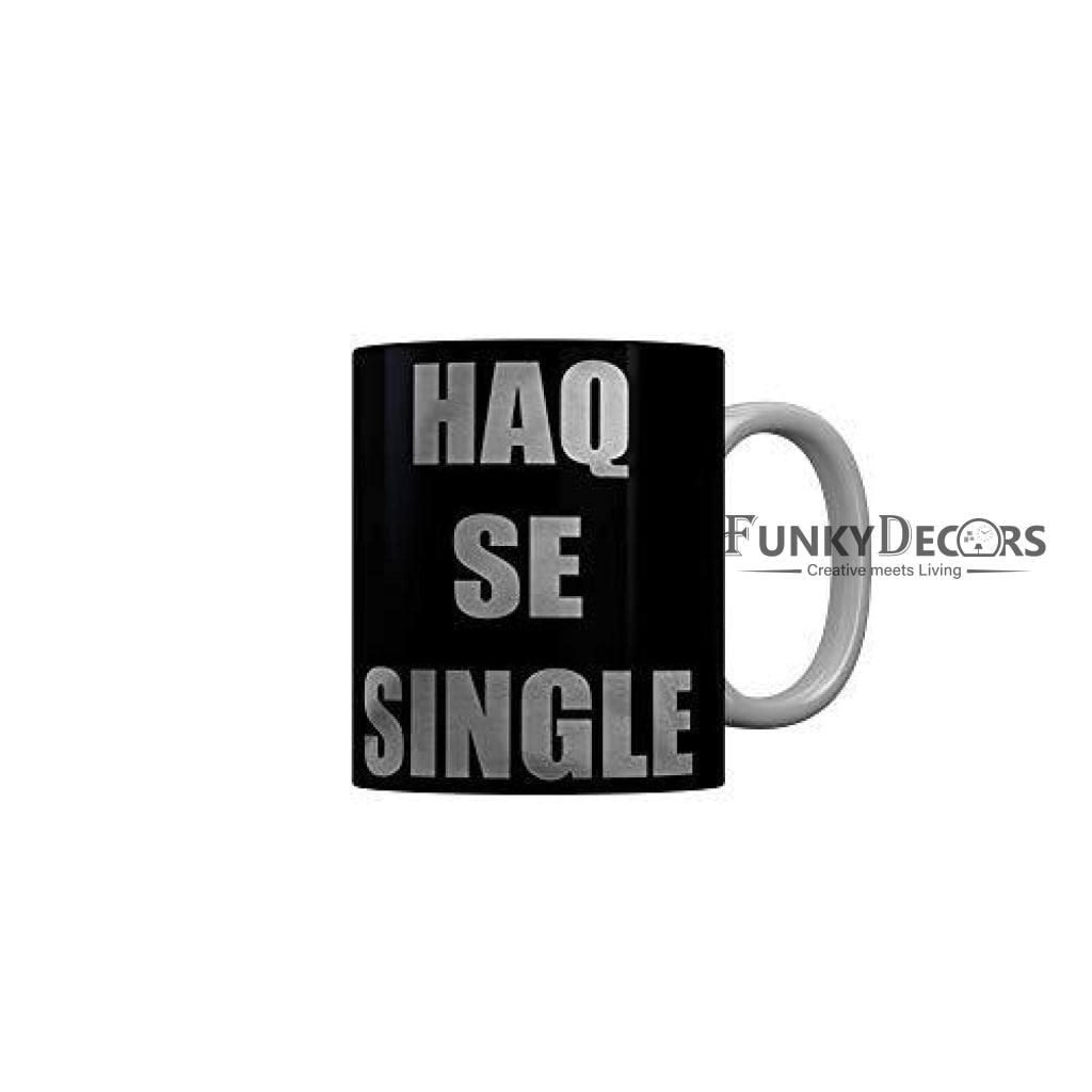 Funkydecors Zakir Khan Standup Comedy Funny Quotes Ceramic Mug 350 Ml Multicolor Mugs