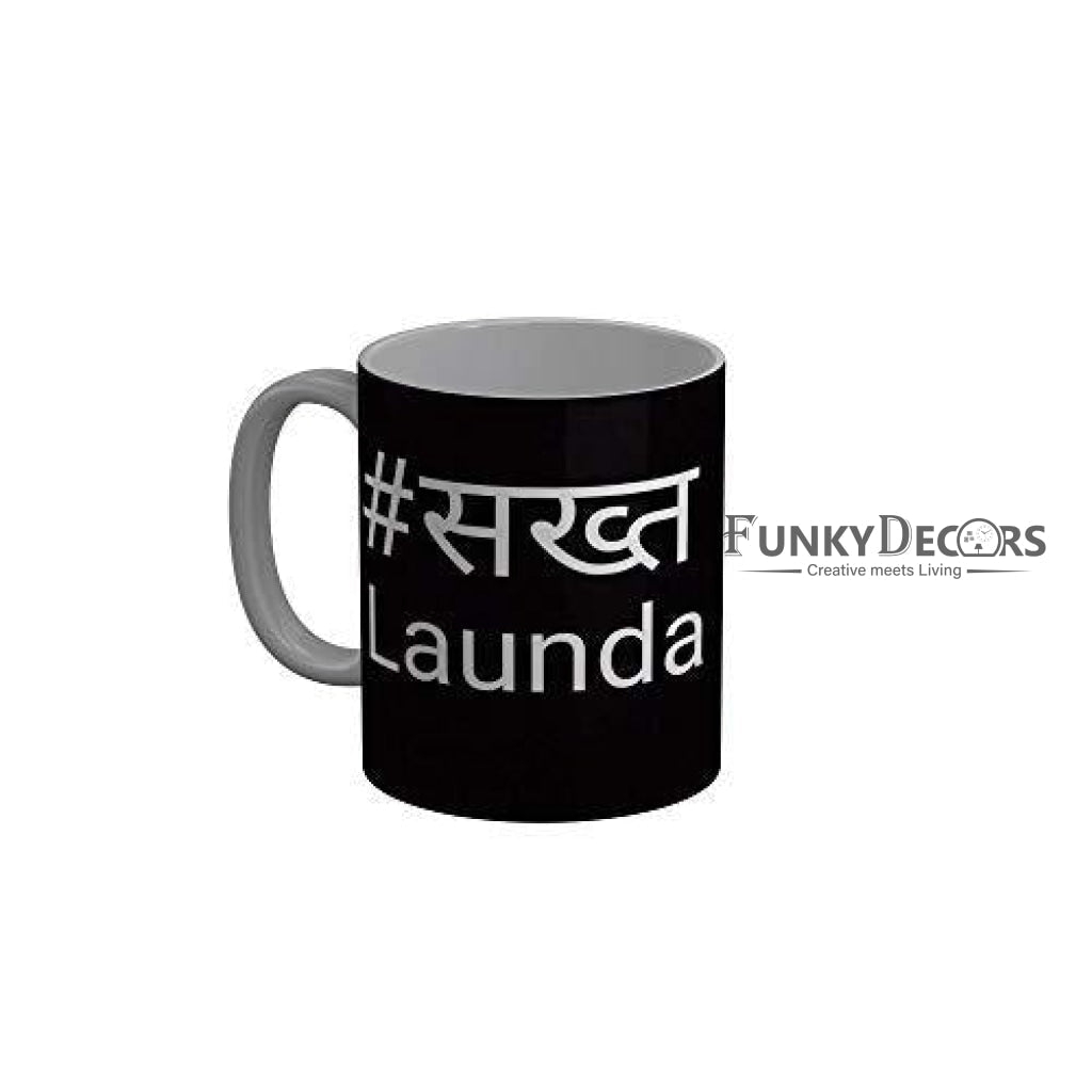 Funkydecors Zakir Khan Standup Comedy Funny Quotes Ceramic Mug 350 Ml Multicolor Mugs