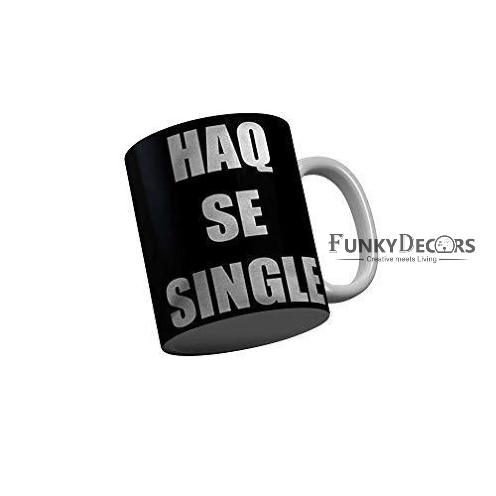 Funkydecors Zakir Khan Standup Comedy Funny Quotes Ceramic Mug 350 Ml Multicolor Mugs