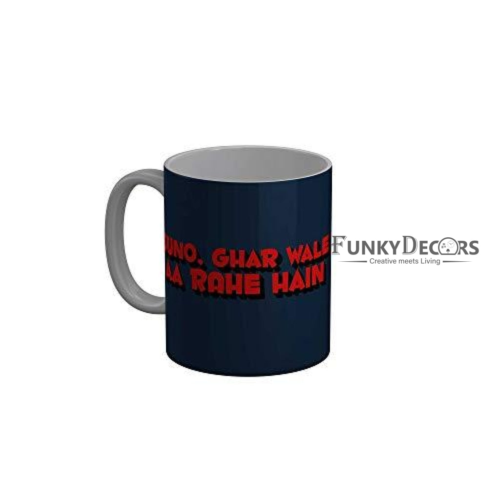 Funkydecors Zakir Khan Standup Comedy Funny Quotes Ceramic Mug 350 Ml Multicolor Mugs
