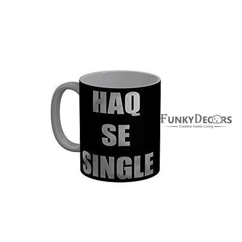 Funkydecors Zakir Khan Standup Comedy Funny Quotes Ceramic Mug 350 Ml Multicolor Mugs