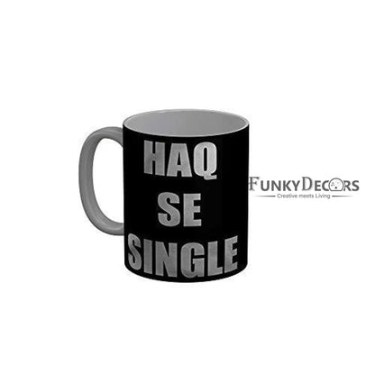 Funkydecors Zakir Khan Standup Comedy Funny Quotes Ceramic Mug 350 Ml Multicolor Mugs
