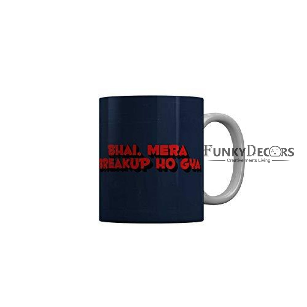 Funkydecors Zakir Khan Standup Comedy Funny Quotes Ceramic Mug 350 Ml Multicolor Mugs