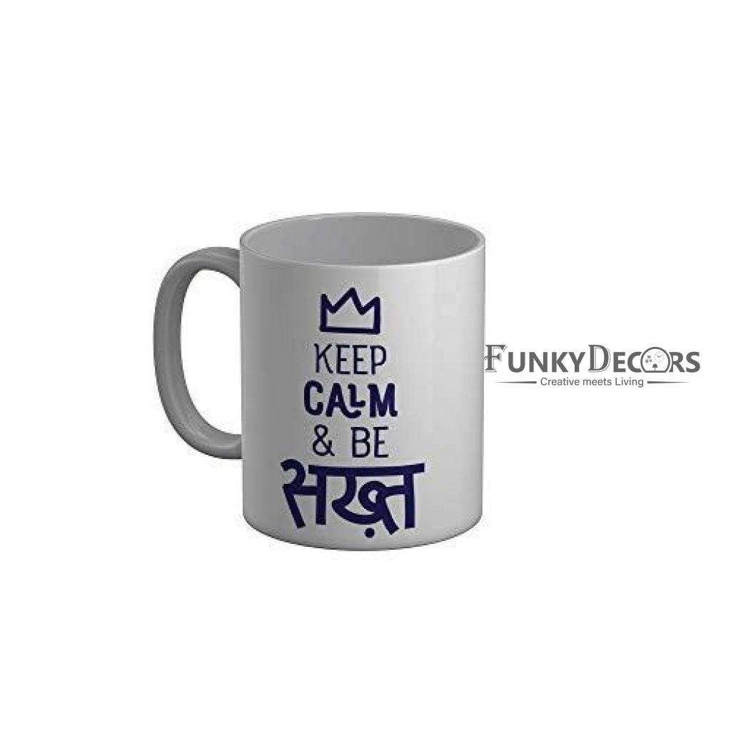 Funkydecors Zakir Khan Standup Comedy Funny Quotes Ceramic Mug 350 Ml Multicolor Mugs