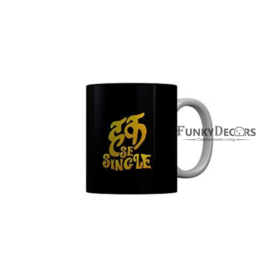 Funkydecors Zakir Khan Standup Comedy Funny Quotes Ceramic Mug 350 Ml Multicolor Mugs