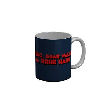 Funkydecors Zakir Khan Standup Comedy Funny Quotes Ceramic Mug 350 Ml Multicolor Mugs