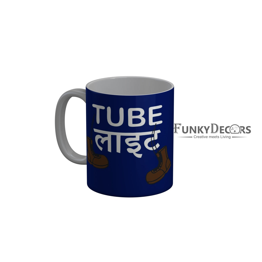 FunkyDecorsTube Light Blue Funny Quotes Ceramic Coffee Mug, 350 ml