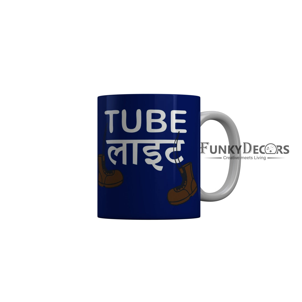 FunkyDecorsTube Light Blue Funny Quotes Ceramic Coffee Mug, 350 ml
